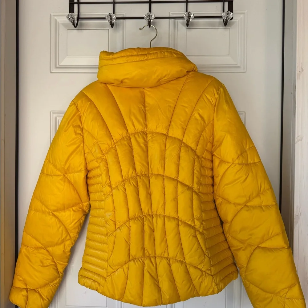 Guess Yellow Puffer Jacket - Picture 9 of 11
